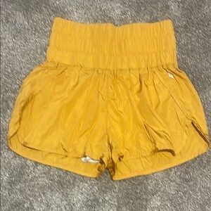 FP Movement by Free People The Way Home High Waist Mustard Yellow Shorts